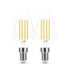 2 DB.LED Filament Canlde C35 7W E14 360° 2700K (806 lumen)