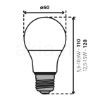 LED fényforrás IQ-LEDDIM A60 IQ-LEDDIM A60 7,3W-WW