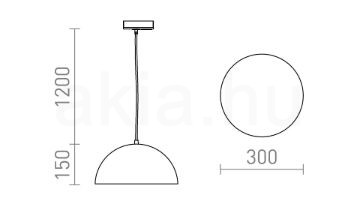 GLADYS 30 egy áramkörös sínre fekete/fehér 230V LED E27 15W