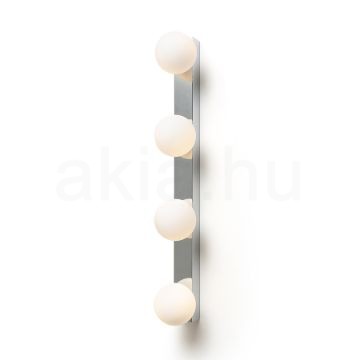 DOMINO IV fali lámpa króm/opál üveg 230V LED G9 4x6W IP44