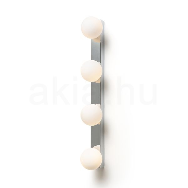 DOMINO IV fali lámpa króm/opál üveg 230V LED G9 4x6W IP44