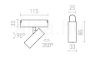 LOKI 8 a WEGA/WAWE rendszerekhez fekete  24= LED 6W 24°  3000K 4000K 6500K