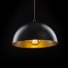 GLADYS 30 függő lámpa fekete/aranysárga  230V LED E27 15W