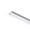LED PROFILE G felületre szerelhető 1m fehér matt akrilát/alumínium 