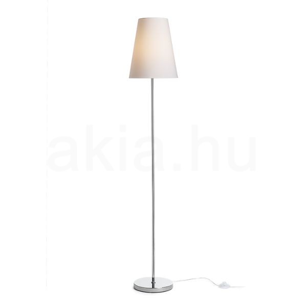 NYC/CONNY 25 állólámpa  Polycotton fehér/króm 230V LED E27 15W