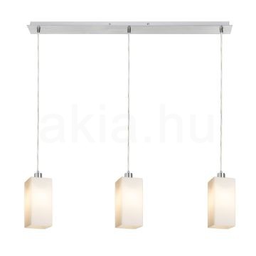 LIZ III 80 függő lámpa  opál üveg/króm 230V LED E27 3x15W