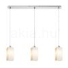 LIZ III 80 függő lámpa  opál üveg/matt nikkel 230V LED E27 3x15W