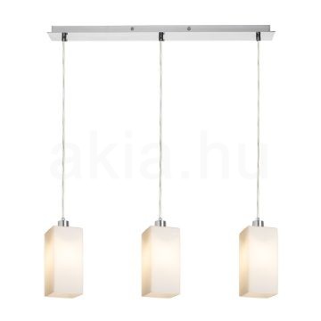 LIZ III 60 függő lámpa  opál üveg/króm 230V LED E27 3x15W