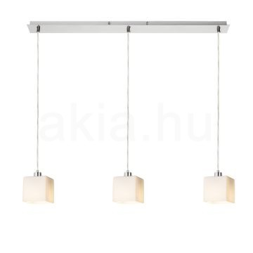 DADOS III 80 függő lámpa  opál üveg/matt nikkel 230V LED E27 3x11W