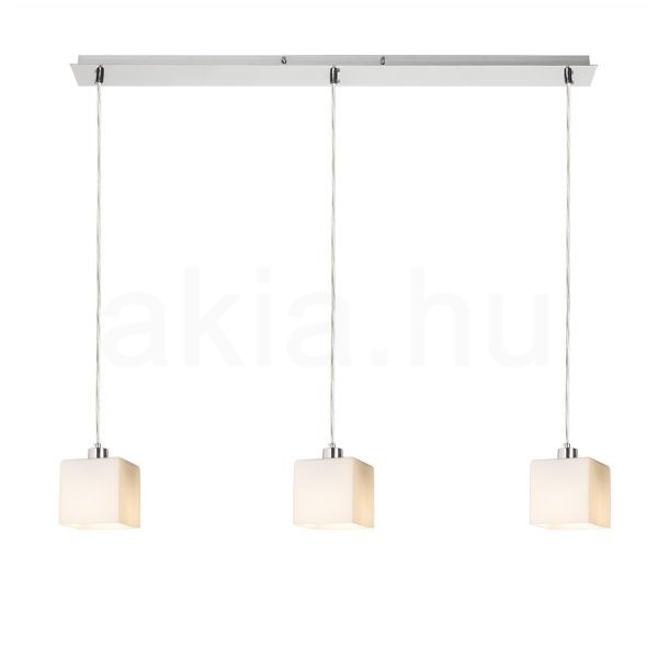 DADOS III 80 függő lámpa  opál üveg/matt nikkel 230V LED E27 3x11W