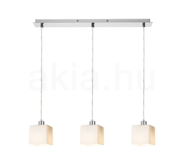 DADOS III 60 függő lámpa  opál üveg/króm 230V LED E27 3x11W