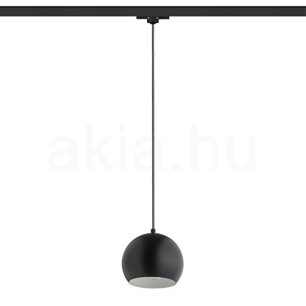 AGNETA három áramkörös sínen függő lámpa fekete  230V LED E27 11W