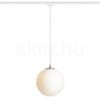 LUNA 30 három áramkörös sínre  opál üveg/króm 230V LED E27 15W