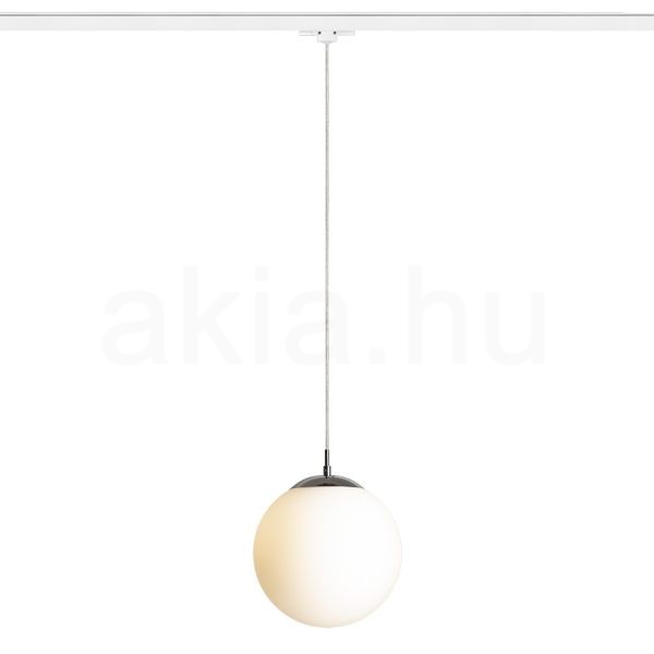 LUNA 25 három áramkörös sínre  opál üveg/króm 230V LED E27 15W