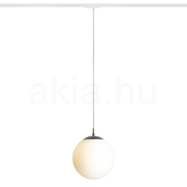 LUNA 25 egy áramkörös sínre  opál üveg/króm 230V LED E27 15W