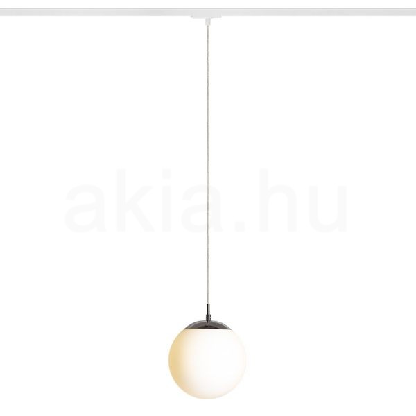 LUNA 20 egy áramkörös sínre  opál üveg/króm 230V LED E27 11W