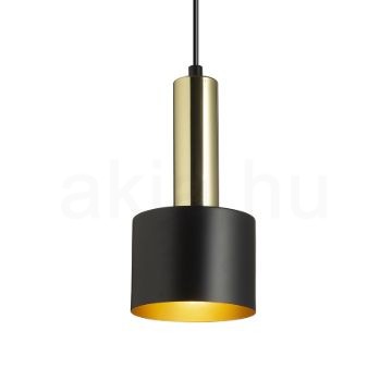 GIULIA 12 függő lámpa fekete/aranybarna sárgaréz 230V LED E27 11W