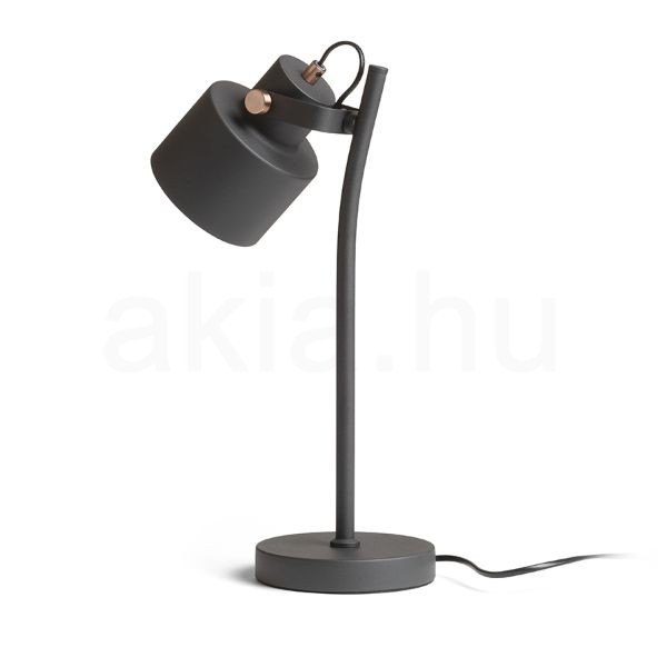 CELEIA asztali lámpa matt fekete szálcsiszolt réz 230V LED E27 11W