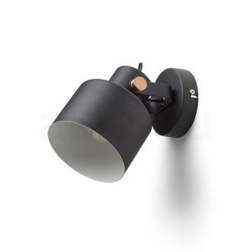 CELEIA felületre szerelhető matt fekete szálcsiszolt réz 230V LED E27 11W