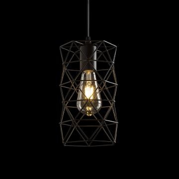 ILUSIA függő lámpa fekete  230V LED E27 15W