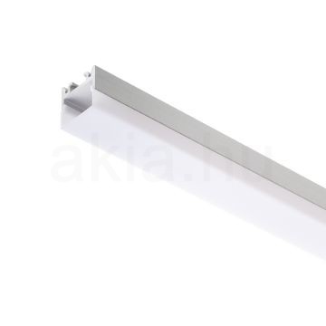 LED PROFILE D felületre szerelhető 1m  alumínium/tej akril 