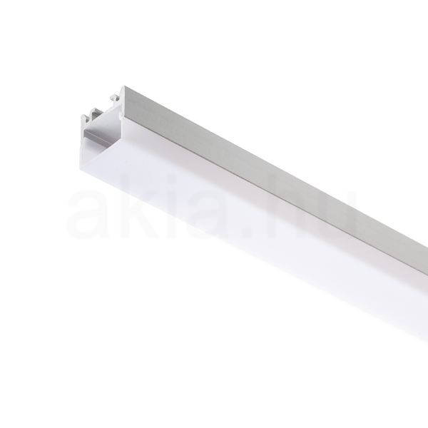 LED PROFILE D felületre szerelhető 1m  alumínium/tej akril 