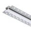 LED PROFILE B süllyesztett 1m  alumínium/tej akril 