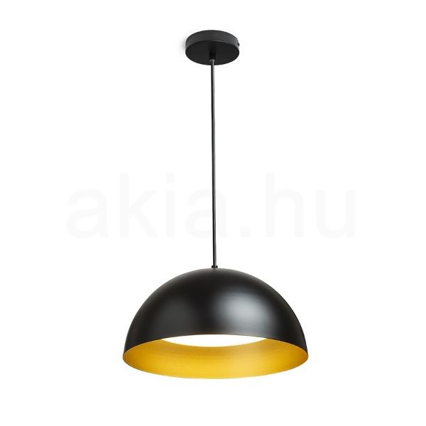 GLADYS 40 függő lámpa fekete/aranysárga 230V LED E27 30W