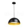 GLADYS 40 függő lámpa fekete/fehér 230V LED E27 30W