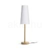 MAUI/CONNY 15/30 asztali lámpa  Polycotton fehér/fa 230V LED E27 11W
