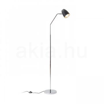 PRAGMA állólámpa fekete króm 230V LED E27 11W