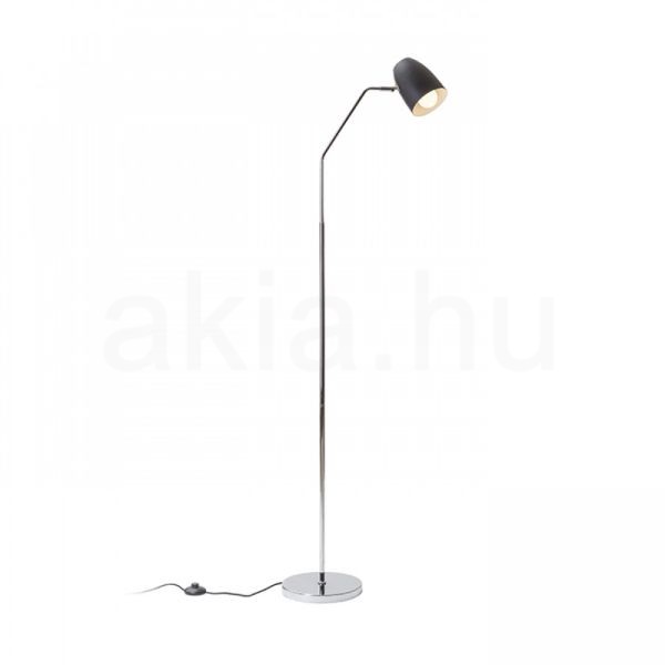 PRAGMA állólámpa fekete króm 230V LED E27 11W