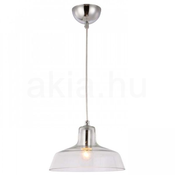 DORA függő lámpa  tiszta üveg/króm 230V LED E27 11W