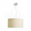 LALO 55 függő lámpa krémfehér matt nikkel 230V LED E27 3x15W