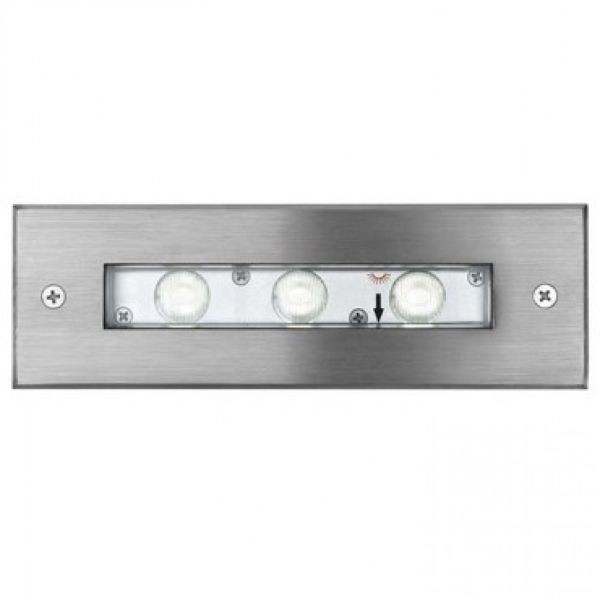 JERRY DC süllyesztett lámpa rozsdamentes acél 24= LED 3x1W 50° IP65 4000K