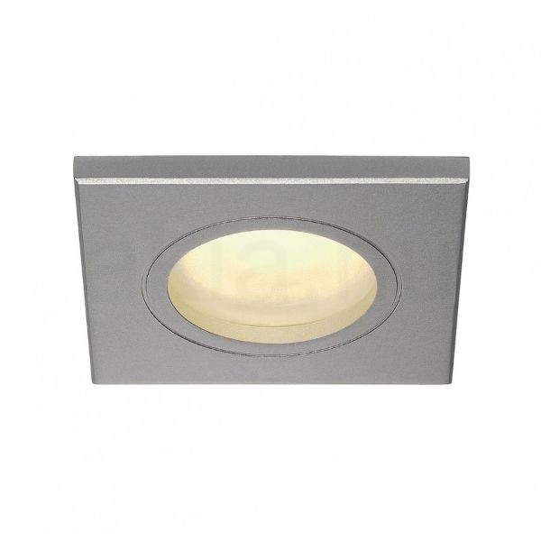 DOLIX OUT SQ süllyesztett lámpa ezüstszürke 230V GU10 35W IP44 