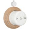 Egyes natúr fa keret falonkívüli porcelán egységekhez