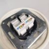 Dupla RJ45 adatcsatlakozó betét keret nélkül