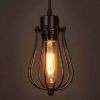 Ipari stílusú csepp alakú fém rács lámpákhoz