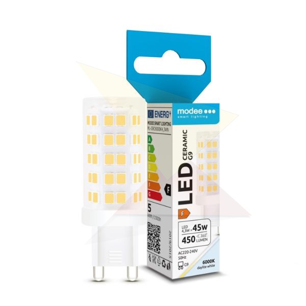 Modee Lighting LED Izzó G9 Ceramic 4,3W 6000K (450 lumen) ERP