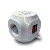 Technik Professional Elosztó Kocka 3 utas 1,5m kábel (1,5mm2) + USB C/A 16A