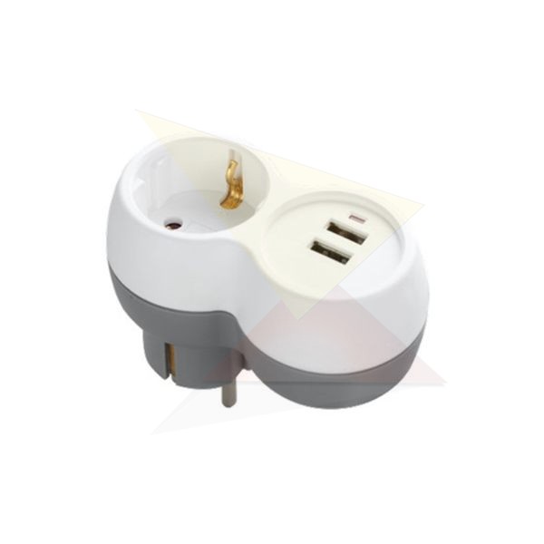 Technik Professional WG Elosztó Fali 1 utas + 2 USB-A 16A