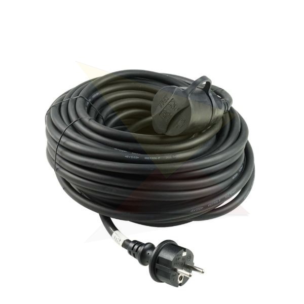 Technik Industrial Hosszabbító 1 utas 20m kábellel 3x2,5mm2 H07RN-F (IP44) 16A