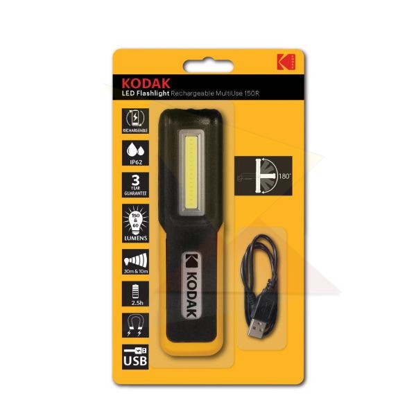 Kodak Elemlámpa MultiUse 150 (akkumulátoros) (150+60 lumen)