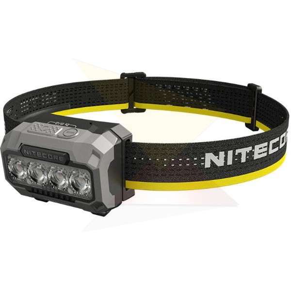 Nitecore Fejlámpa HA23UHE (3x AAA/akkumulátor) 4x MCT UHE LED (600 lumen) Fekete