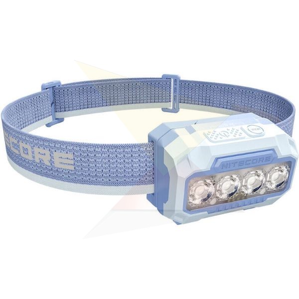 Nitecore Fejlámpa HA23UHE (3x AAA/akkumulátor) 4x MCT UHE LED (600 lumen) Kék