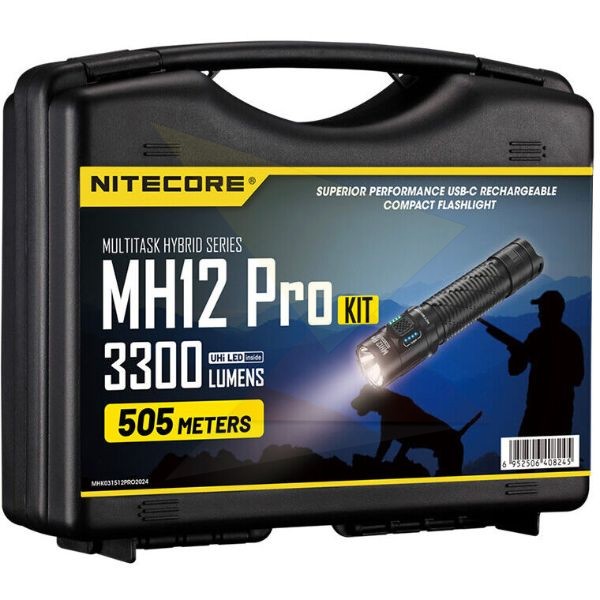 Nitecore Vadászlámpa Szett MH12 PRO (+1x 21700) UHi 40 LED (3300 lumen)