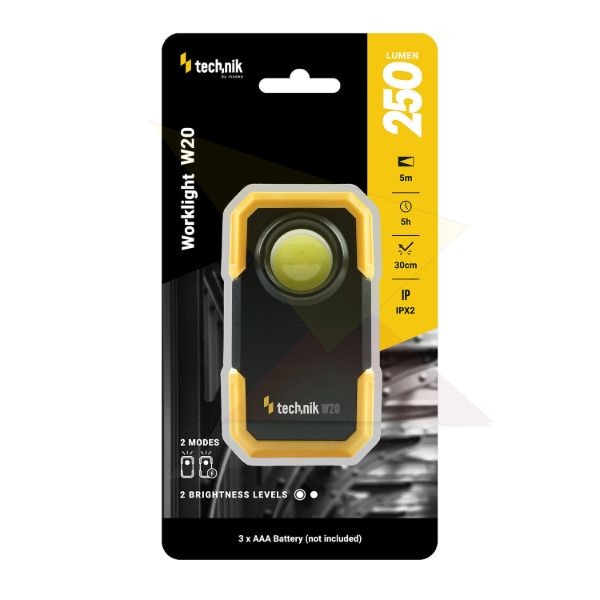 Technik Elemlámpa W20 (3xAAA/nem tartozék) COB (250 lumen)
