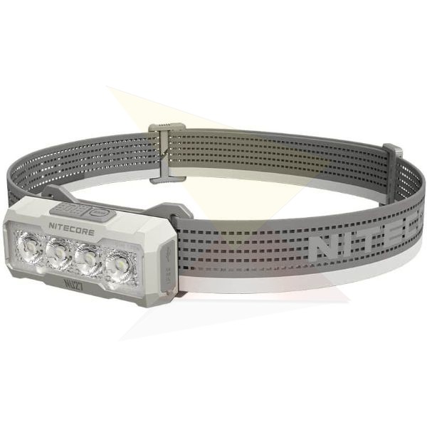 Nitecore Fejlámpa NU27 (akkumulátoros - tartozék) 4x UHE LED (600 lumen) Szürke